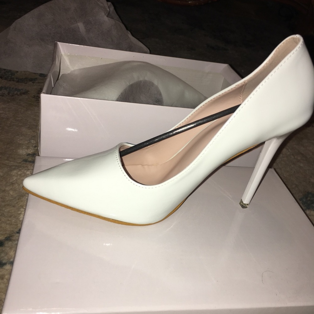 White pumps